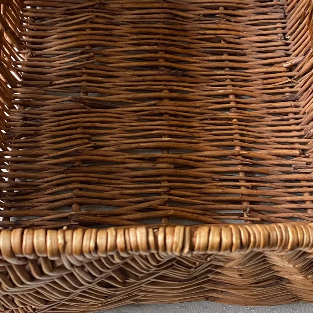 VTG Woven Honey Golden Rectangular Basket
